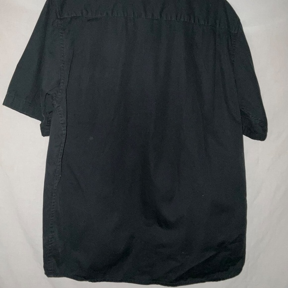Black‎ Wrangler Short Sleeve button down Size M everyday basic workwear casual - Picture 11 of 16
